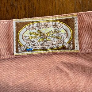 Vintage Levi’s Orange Pants Jeans, 1950s Pants Single Stitch 1959, size 12